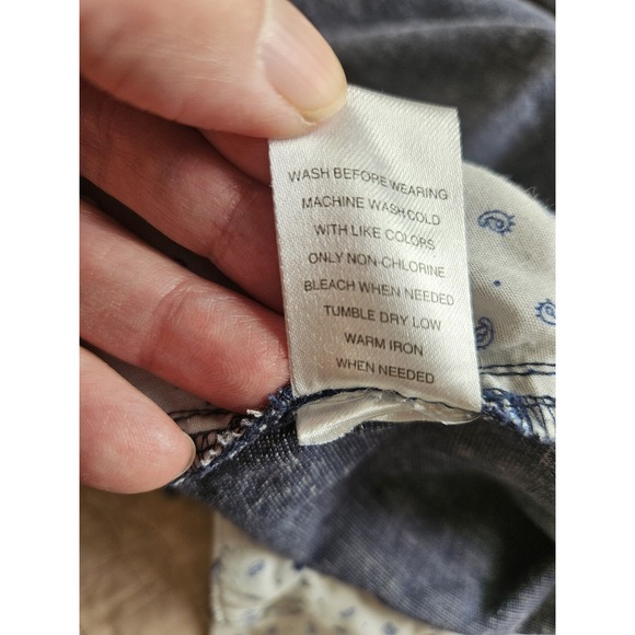 Flag & Anthem Men's Linen Blend Blue Chino Lightweight Shorts, Size 32 - Picture 4 of 5